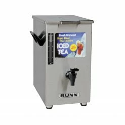BUNN TD4 Square Iced Tea Dispenser W/ Sweet, Unsweet Handle Brewers