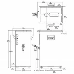 BUNN TD4T Tall Square Iced Tea Dispenser W/ Brew-Thru Lid & Nudger Handle Brewers
