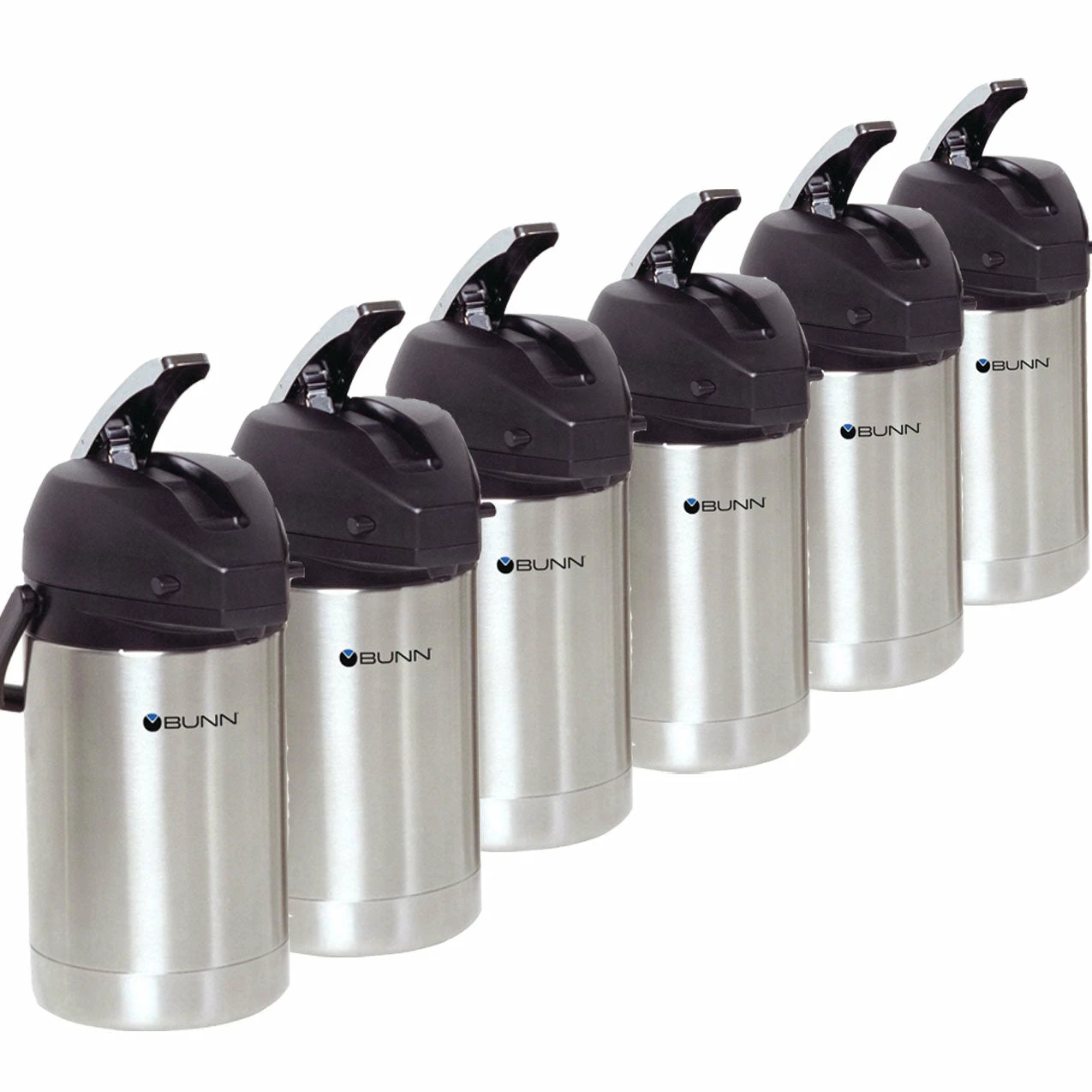 BUNN 2.5L Stainless Steel Coffee Airpot - Case Of 6 Brewers 1 BUNN 2.5L Stainless Steel Coffee Airpot - Case Of 6 Brewers