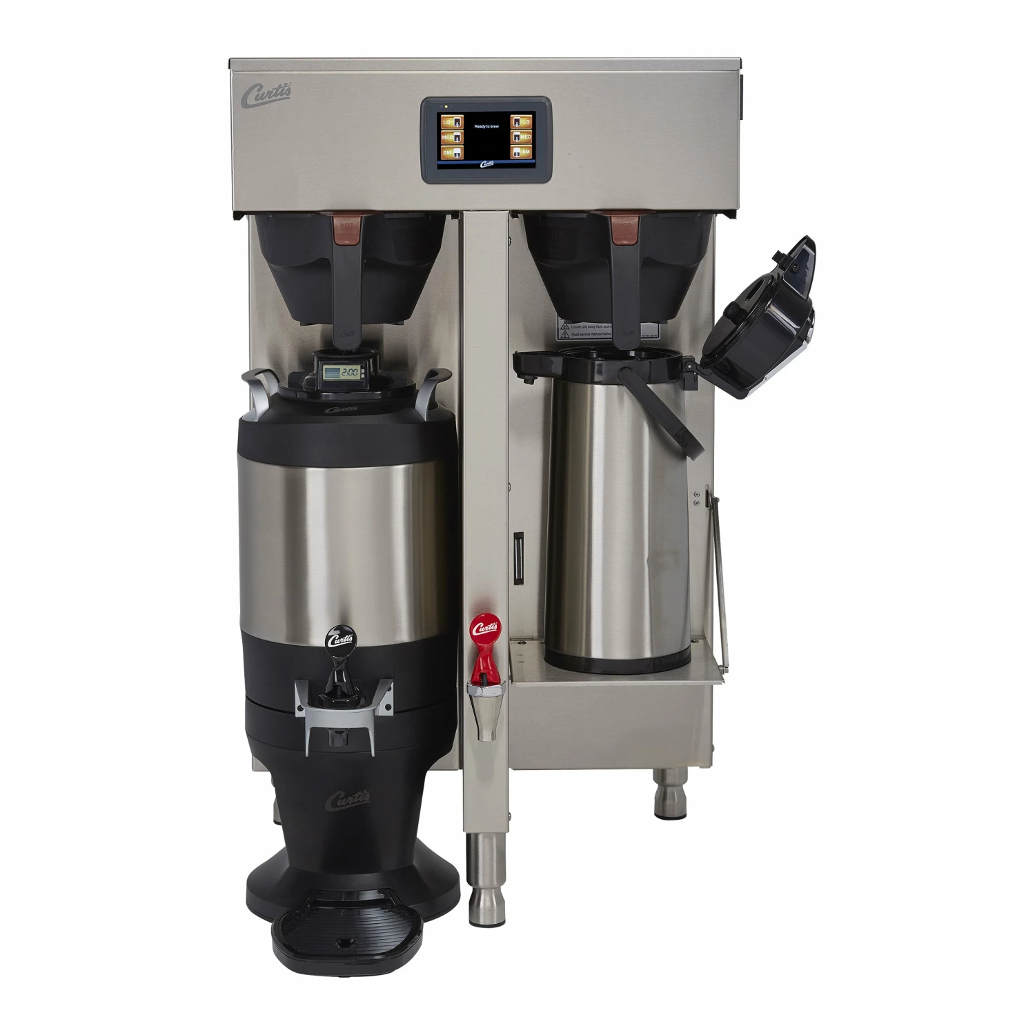 Wilbur Curtis G4 1.5 Gallon Twin Coffee Brewer W/ Shelf 1 Wilbur Curtis G4 1.5 Gallon Twin Coffee Brewer W/ Shelf
