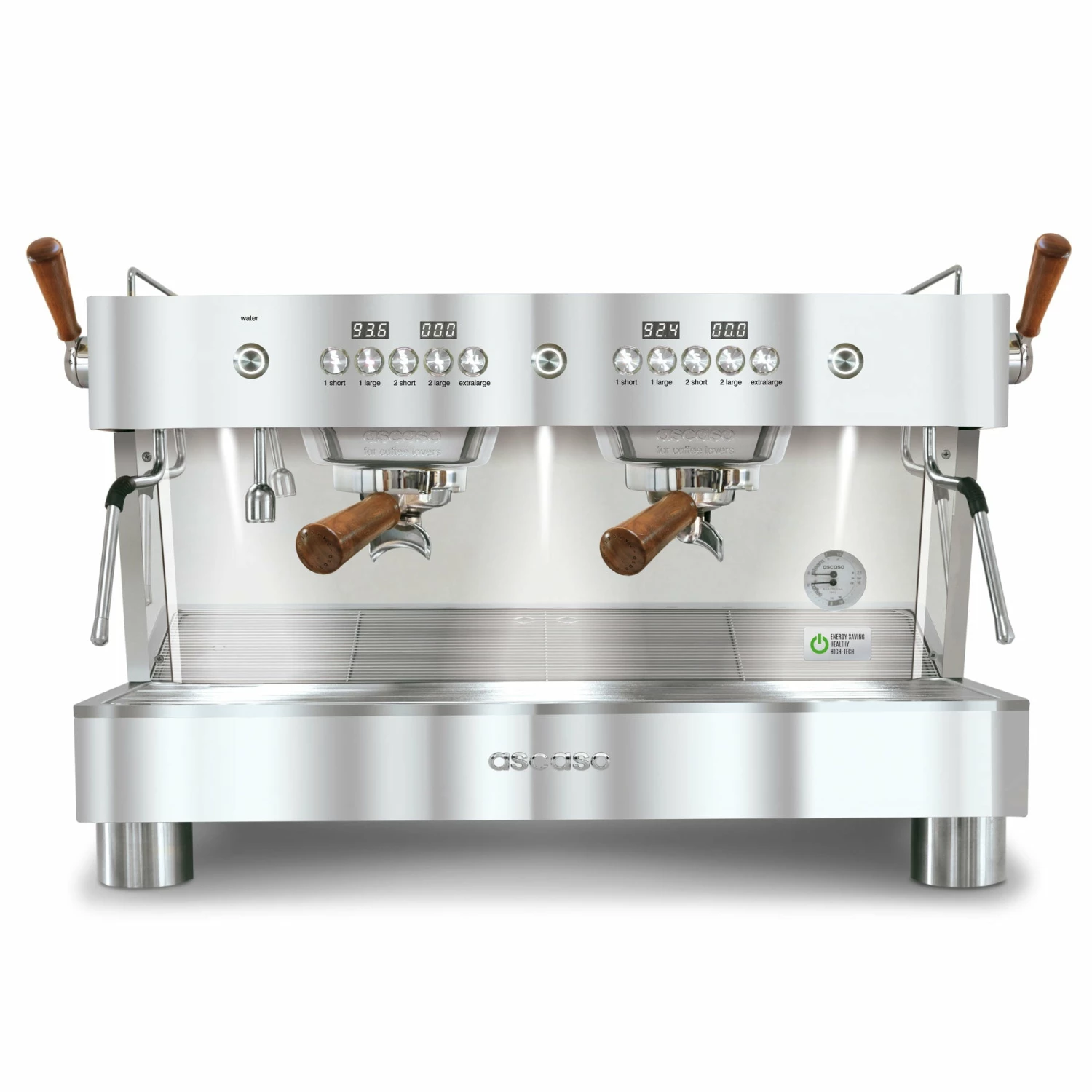 Ascaso Barista T Plus, Automatic 2 Group Espresso Machine, With Thermodynamic Technology (Inox) 1 Ascaso Barista T Plus, Automatic 2 Group Espresso Machine, With Thermodynamic Technology (Inox)
