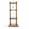 Yama 6-8 Cup Cold Drip Maker Curved Brown Wood Frame (32oz) Cold Brewers