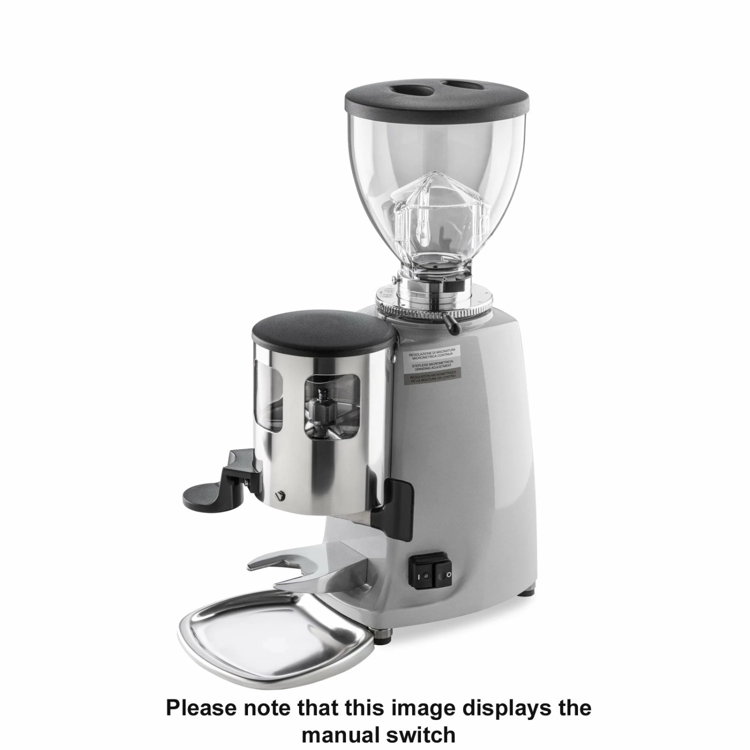 Mazzer Mini W/ Timer Switch Commercial Espresso Grinder - Silver 1 Mazzer Mini W/ Timer Switch Commercial Espresso Grinder - Silver