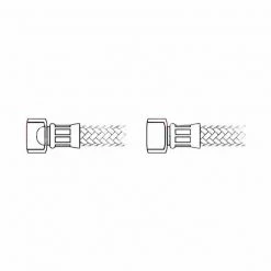 Espresso Parts 3/8" F X 3/8" F 50 Cm (19.6 In) Flex Hose