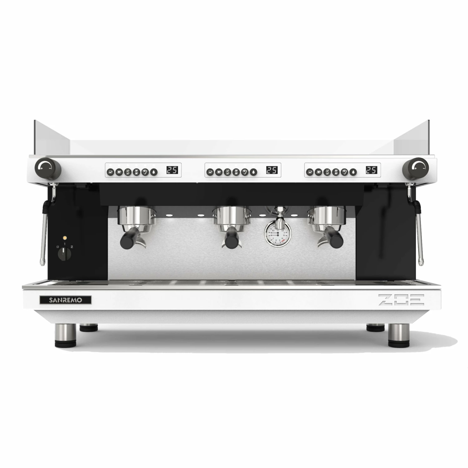 Sanremo Zoe Competition 3 Group Volumetric Espresso Machine - White 1 Sanremo Zoe Competition 3 Group Volumetric Espresso Machine - White